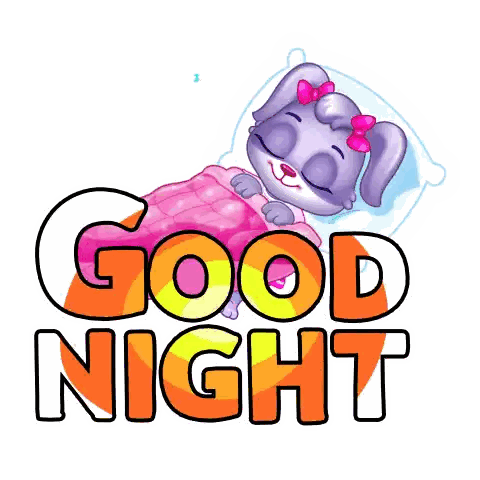 Sleeping Bunny With Good Night