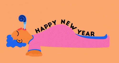 Sleeping Cartoon Happy New Year Meme GIF