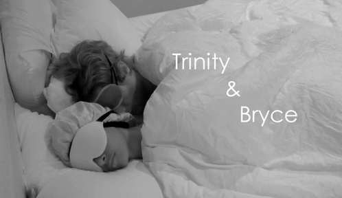 Sleeping Couple Black and White Trinity Bryce