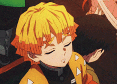 Sleeping Demon Slayer Zenitsu GIF