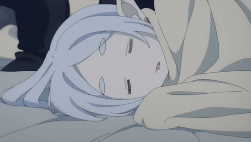 Sleeping Frieren Cute Face GIF