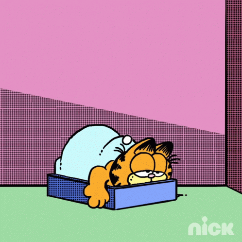 Sleeping Garfield It's Monday GIF