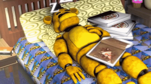 Sleeping Golden Freddy GIF