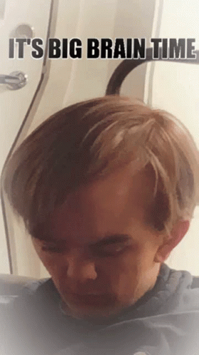 Sleeping Man With A Big Brain Meme GIF