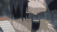Sleeping Naruto Sasuke Sweet Stare GIF