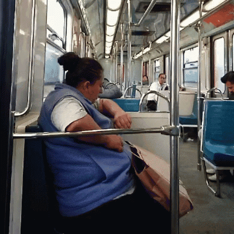 Sleeping On Bus Transportation GIF