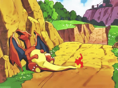 Sleeping Pokemon Charizard GIF