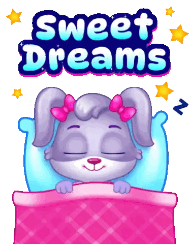 Sleeping Rabbit With Sweet Dreams