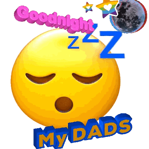 Sleeping Smiley Goodnight Dad