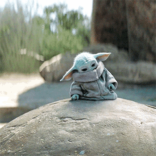 Sleepy Alien Grogu GIF