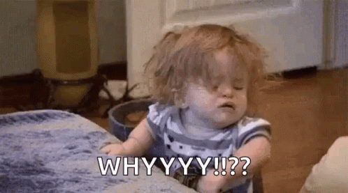 Sleepy Baby Asking Whyyy GIF