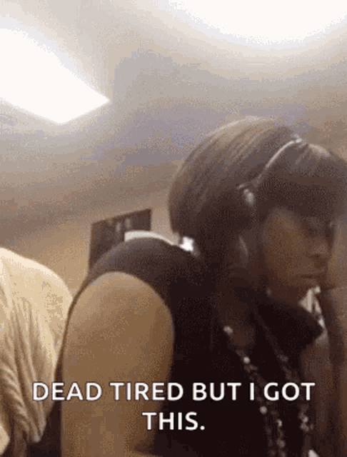 Sleepy Call Center Agent GIF