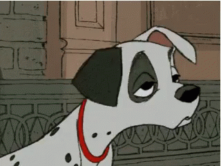 Sleepy Dalmatian Dog GIF