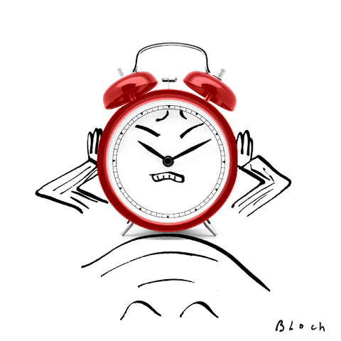 Sleepy Good Morning Alarm Clock GIF
