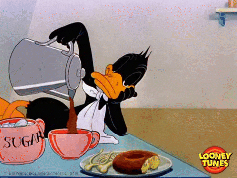 Sleepy Good Morning Duffy Duck GIF