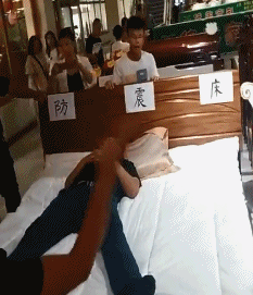 Sleepy Guy Hidden In Bed GIF