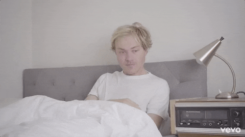 Sleepy Man Waking Up GIF