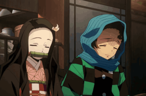 Sleepy Nezuko Demon Anime GIF