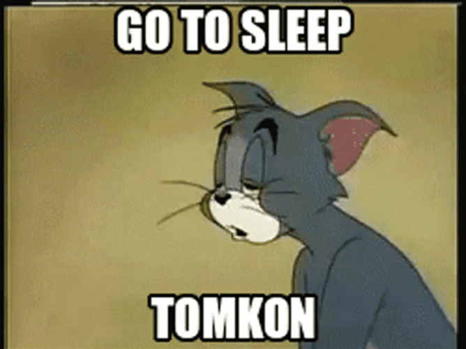Sleepy Tom Go To Sleep GIF