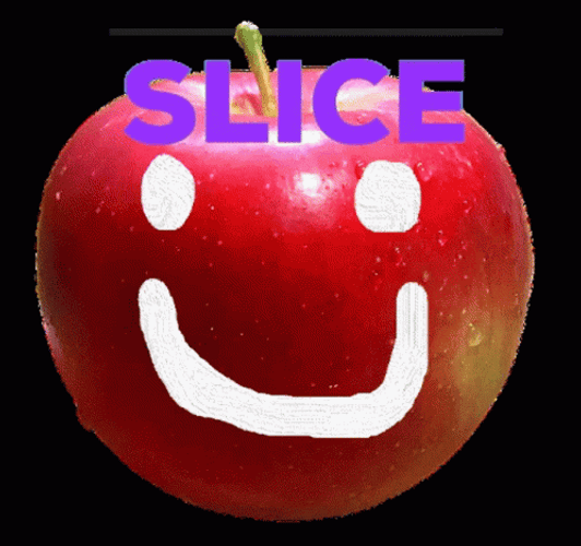 Slice Happy Apple GIF