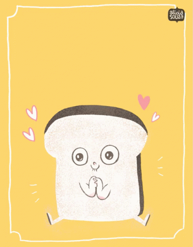 Slice Of Toast Saying I Love You The Toast GIF