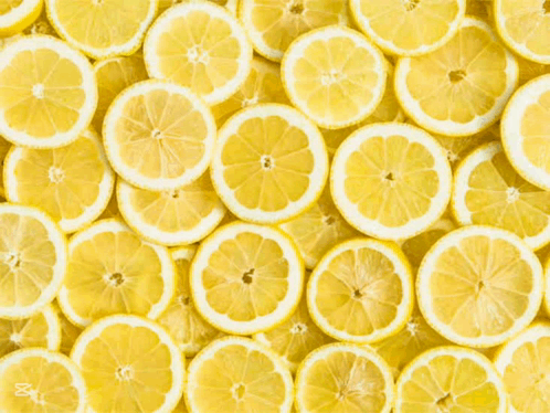 Sliced Lemons With Lemon Text GIF