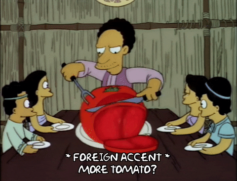 Slicing Big Tomato The Simpsons GIF