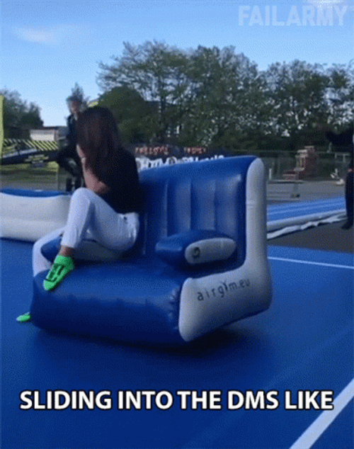 Sliding Into The DMS Like Fails GIF