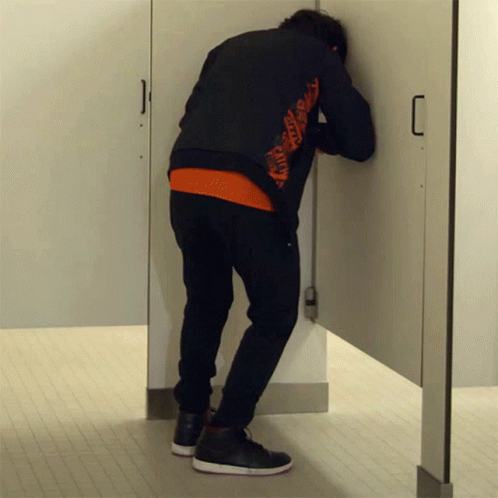 Sliding Through Walls Heartbreak GIF
