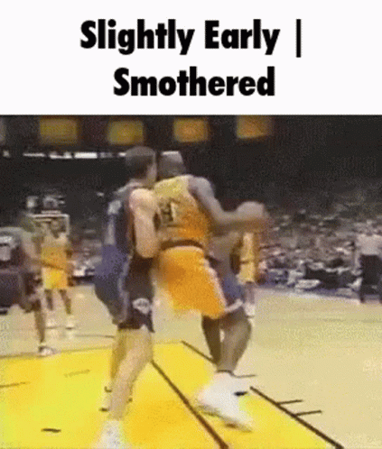 Slightly Early Smothered Basketball Game GIF