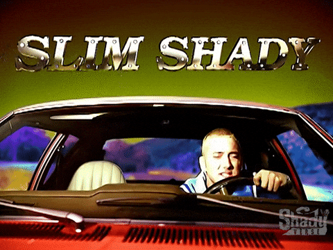 Slim Shady Eminem Driving Sports Car Music Video GIF