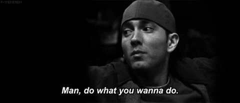 Slim Shady Eminem Monochromatic Rapping GIF