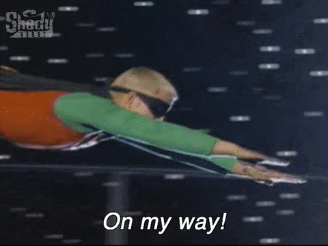 Slim Shady Eminem On My Way Flying GIF