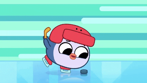 Slip Disney Junior Hockey GIF