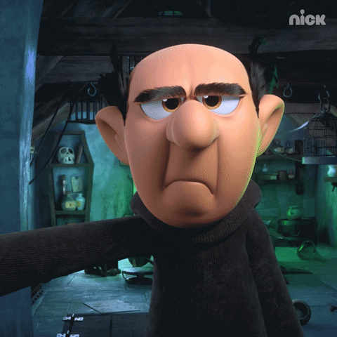 Slip Gargamel Smurfs Scream GIF