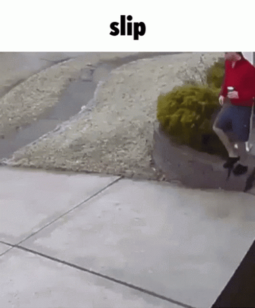 Slip Slipped Backwards GIF