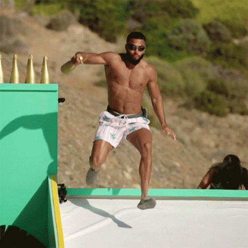 Slipping Down The White Slide GIF