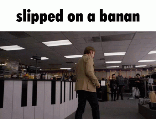 Slipping On A Banana Peel GIF