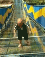 Slipping On A Glass Floor GIF
