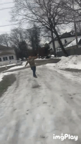 Slipping On Ice 280 X 498 Gif GIF