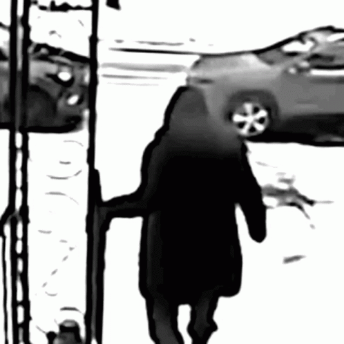 Girl Walking Suddenly Slipping On Ice GIF