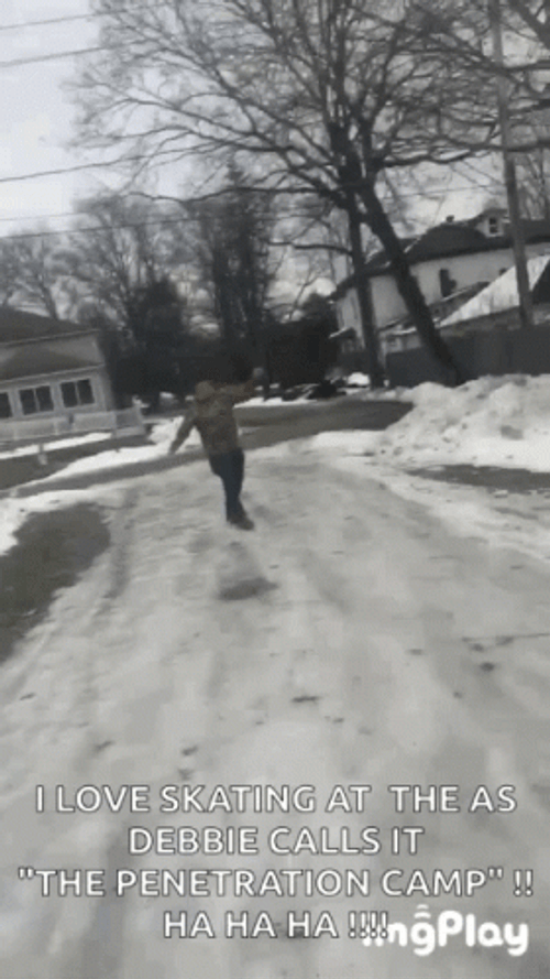 Slipping On Ice GIF