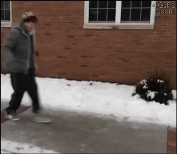 Slipping On Ice GIF