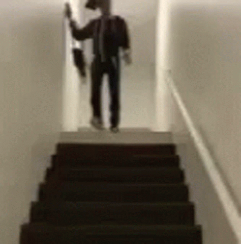Slipping On The Stairs GIF
