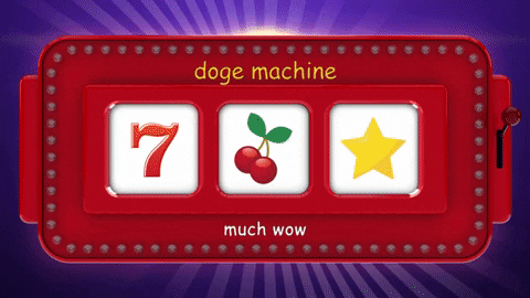Slot Machine Doge Machine Bitcoin GIF