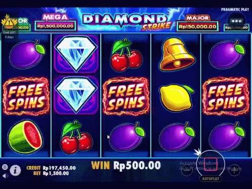 Slot Machine Saying It's Your Lucky Day