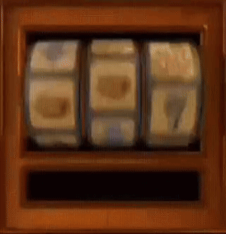 Slot Machine With Coins And Sheep GIF