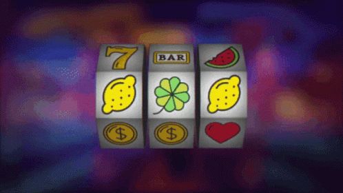 Slot Machine With Number 7 On Top GIF