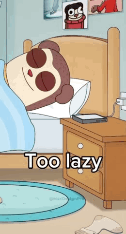 Sloth Laying in Bed Too Lazy