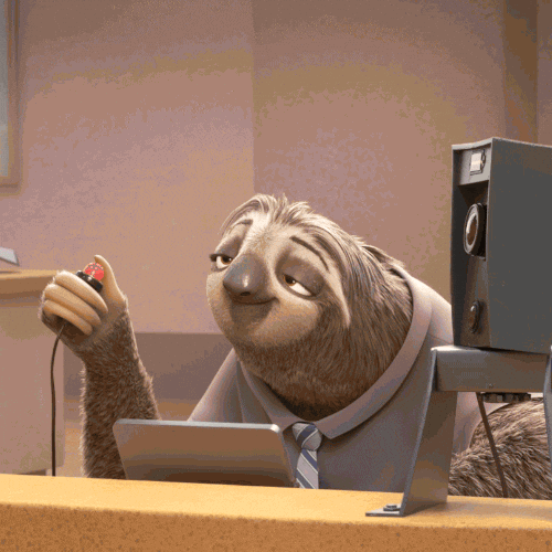 Sloth Priscilla Snapping Pictures Zootopia GIF